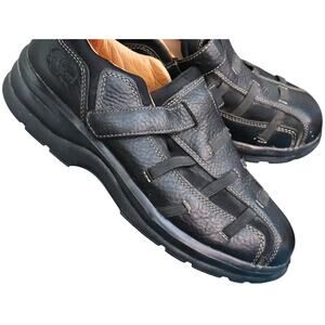 Dr Comfort Black Leather Shoe Hook and Loop Betty 3810 Diabetic Ortho 8N Narrow